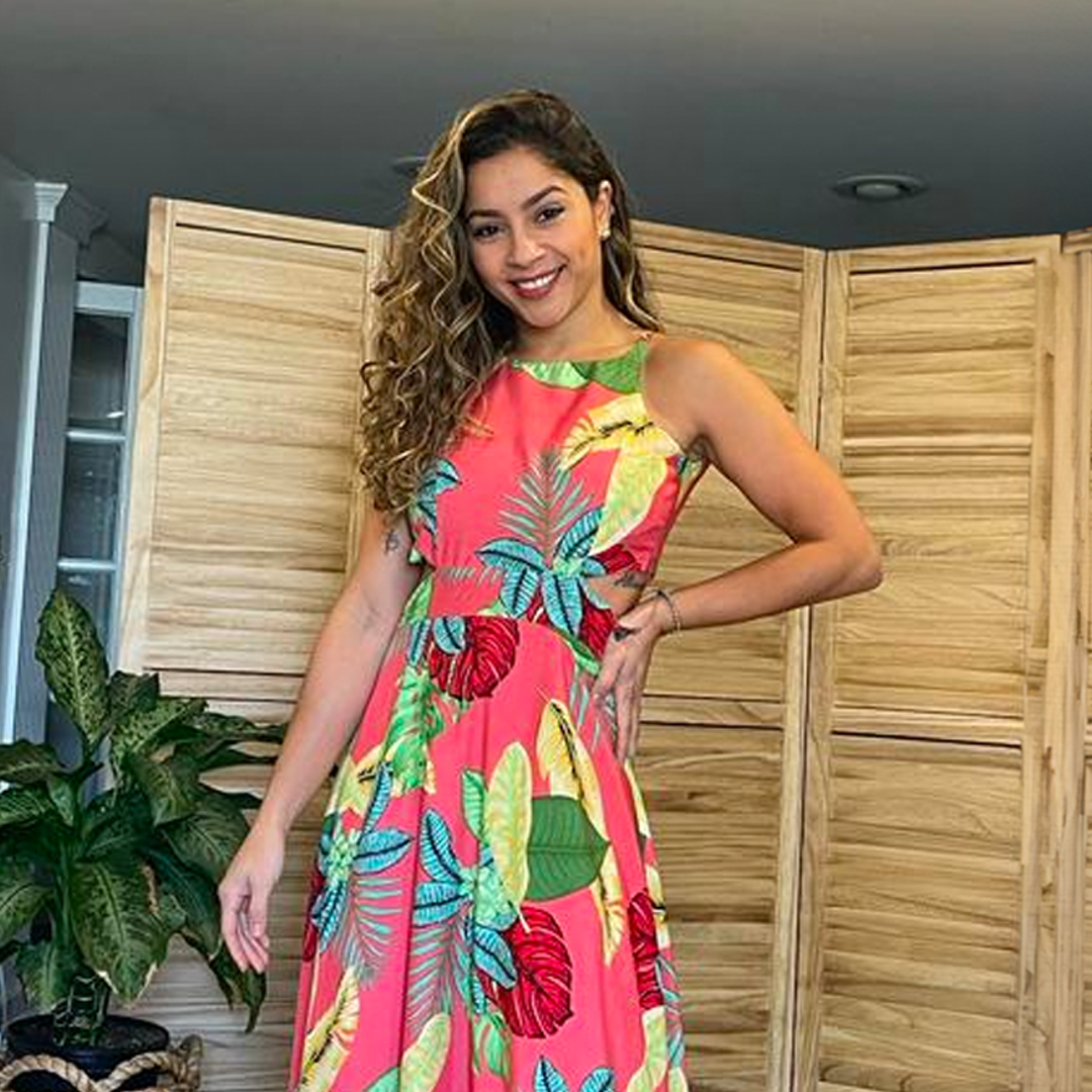 Nicole's Colorful Long Summer Dress